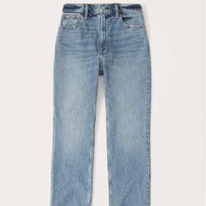 NWT Abercrombie & Fitch 90s Ultra High Rise Straight Jeans